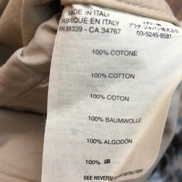 Prada Boot cut Chino Khaki Pants - Picture 6 of 6